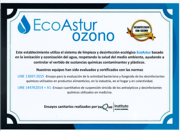 certificado ozono 2022